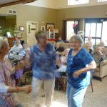 Ladies dancing extemporaneously